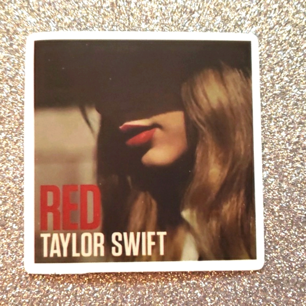 10/$10 Taylor Swift Waterproof Sticker Red
